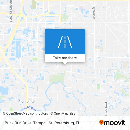 Buck Run Drive map