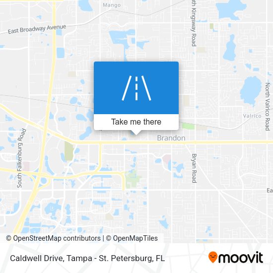 Caldwell Drive map