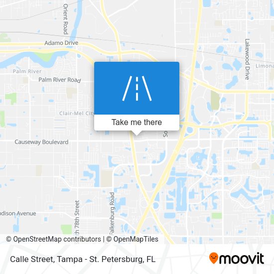 Calle Street map