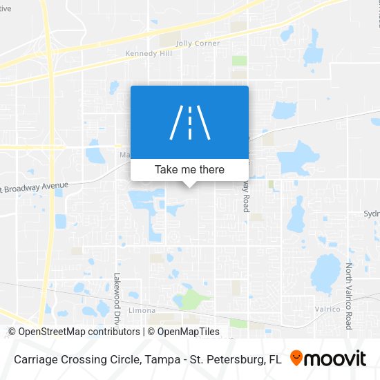Mapa de Carriage Crossing Circle