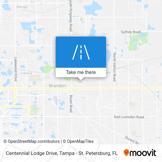 Centennial Lodge Drive map