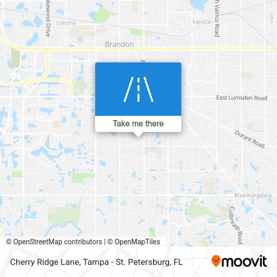 Cherry Ridge Lane map