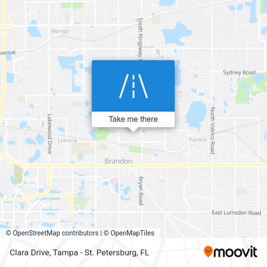 Mapa de Clara Drive