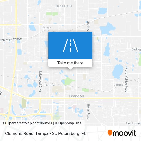 Clemons Road map
