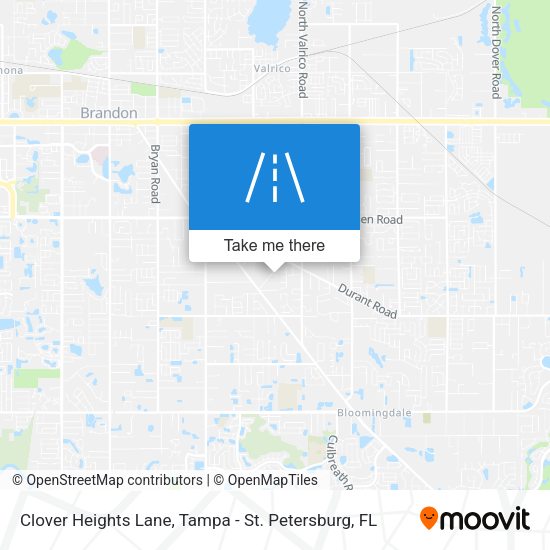 Clover Heights Lane map