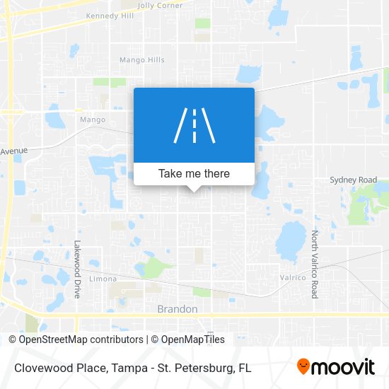 Mapa de Clovewood Place