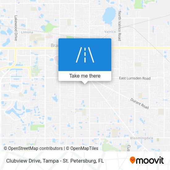 Mapa de Clubview Drive