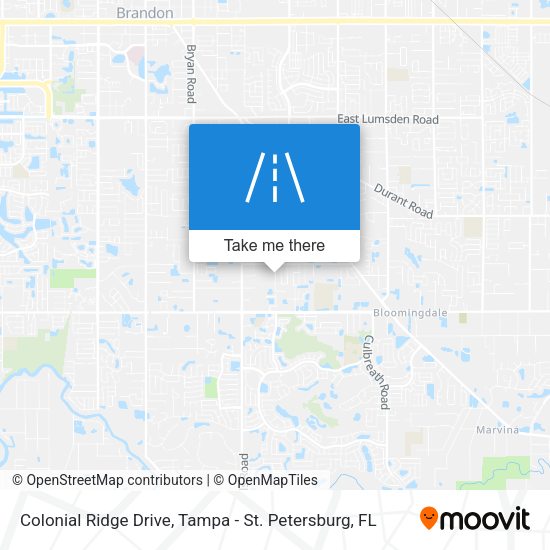 Colonial Ridge Drive map