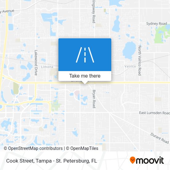 Cook Street map
