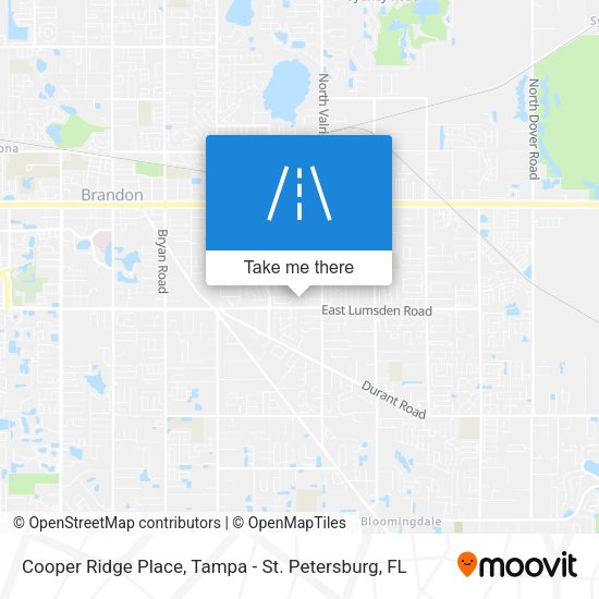 Cooper Ridge Place map