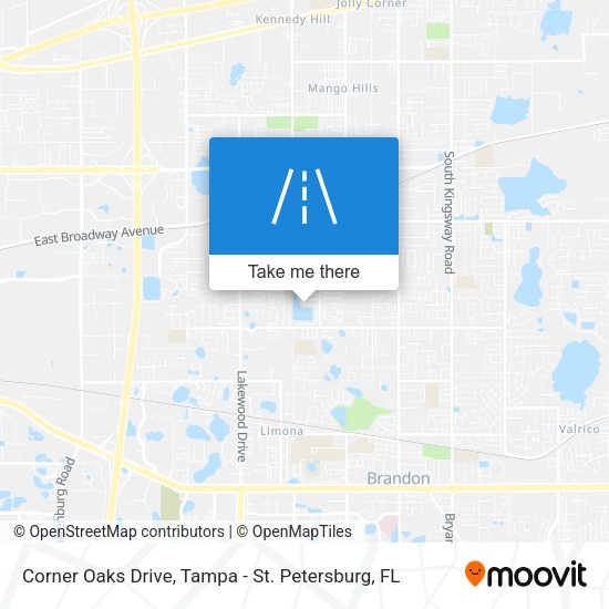Corner Oaks Drive map