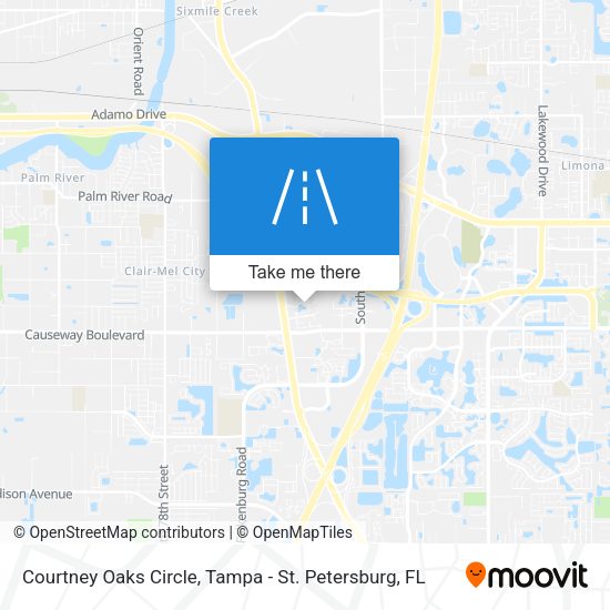 Courtney Oaks Circle map