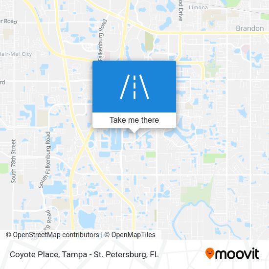 Coyote Place map