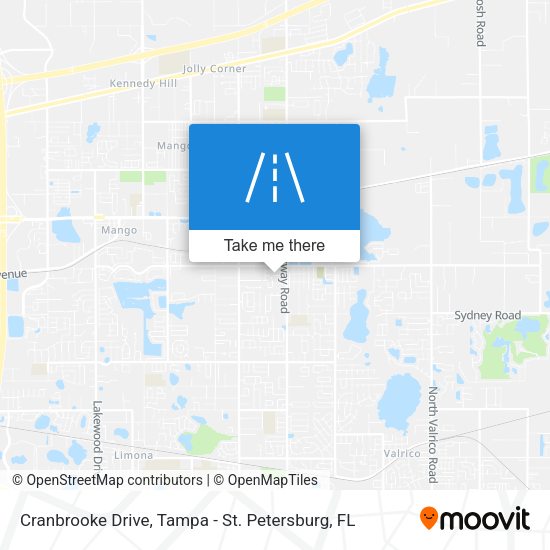 Cranbrooke Drive map