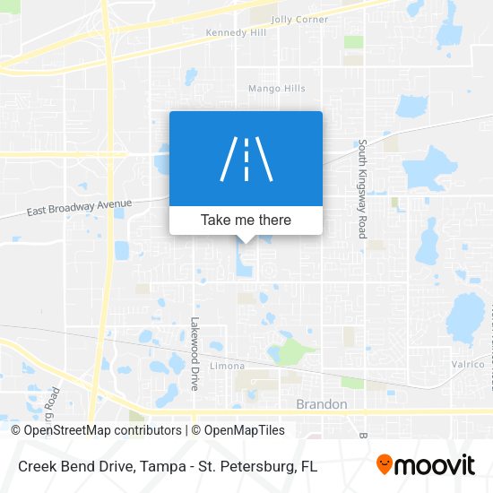 Creek Bend Drive map
