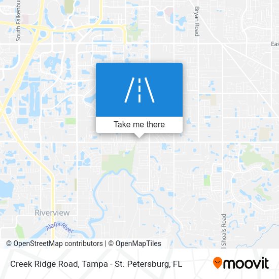 Creek Ridge Road map