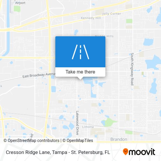 Cresson Ridge Lane map