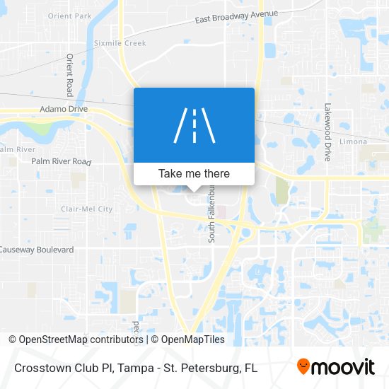 Mapa de Crosstown Club Pl