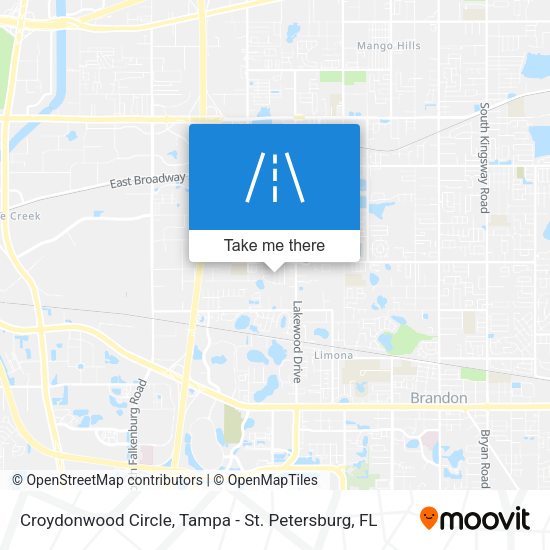 Croydonwood Circle map