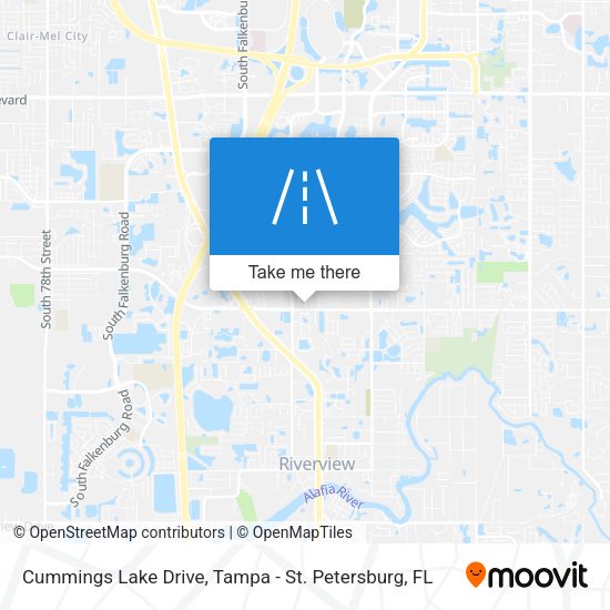 Cummings Lake Drive map