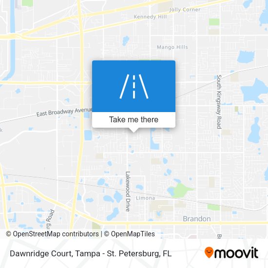 Dawnridge Court map