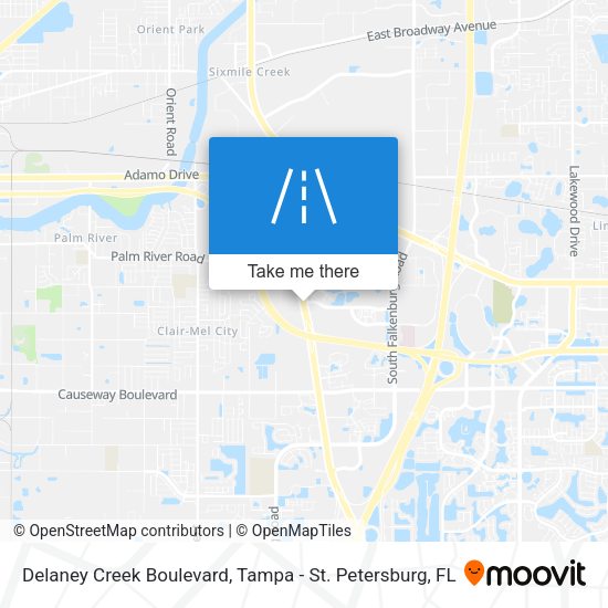 Delaney Creek Boulevard map