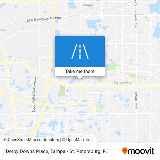 Derby Downs Place map