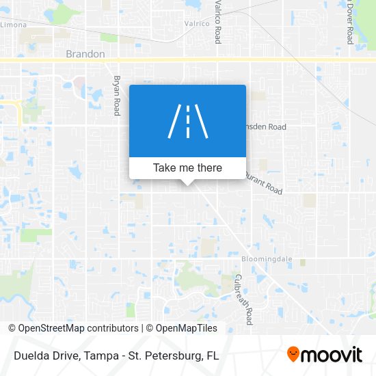 Duelda Drive map