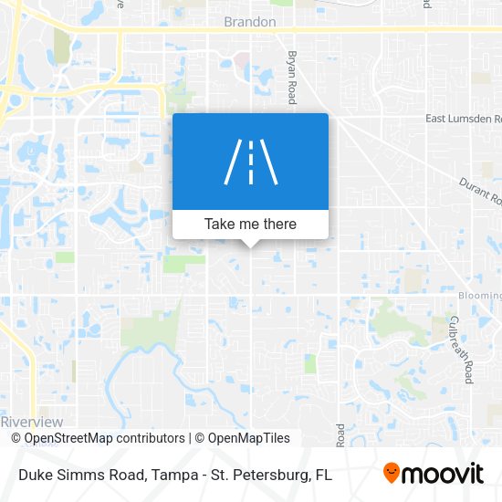Mapa de Duke Simms Road