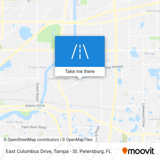 Mapa de East Columbus Drive