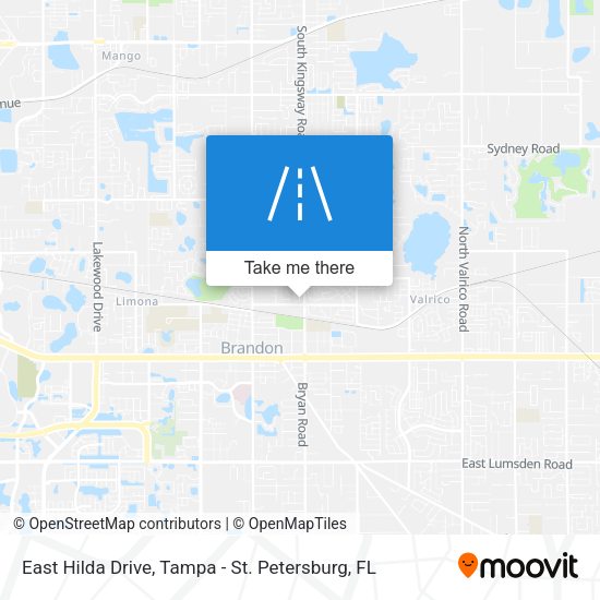 East Hilda Drive map
