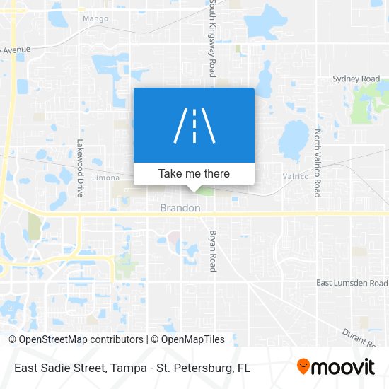 East Sadie Street map