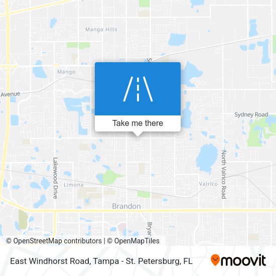 East Windhorst Road map