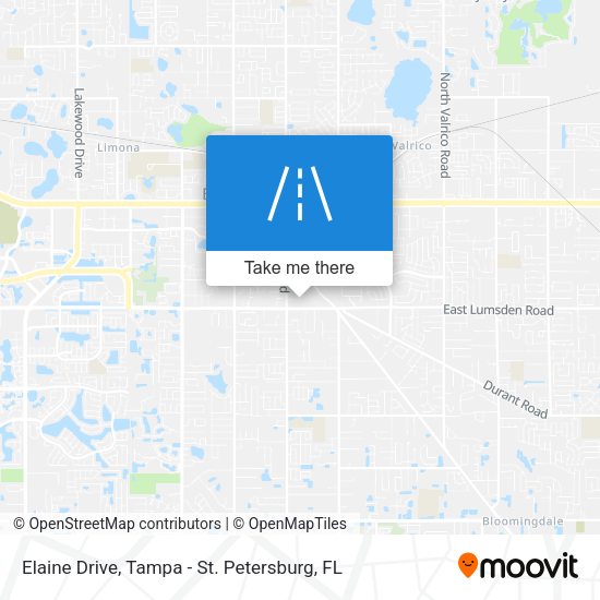 Mapa de Elaine Drive