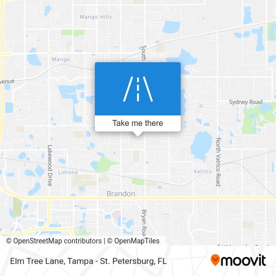 Elm Tree Lane map