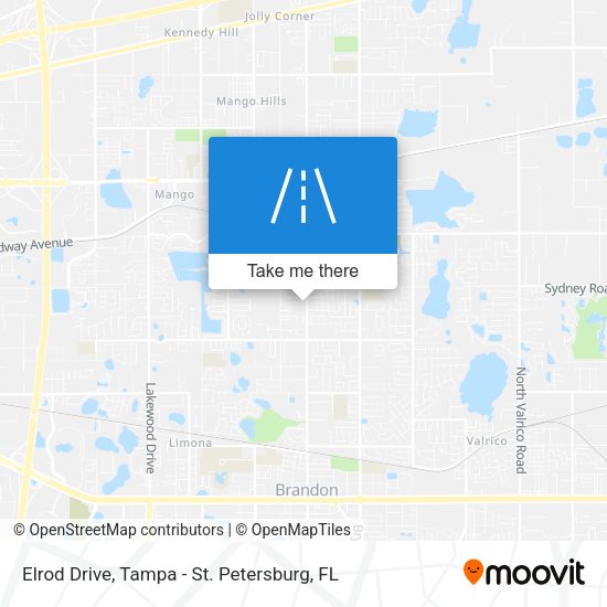 Elrod Drive map