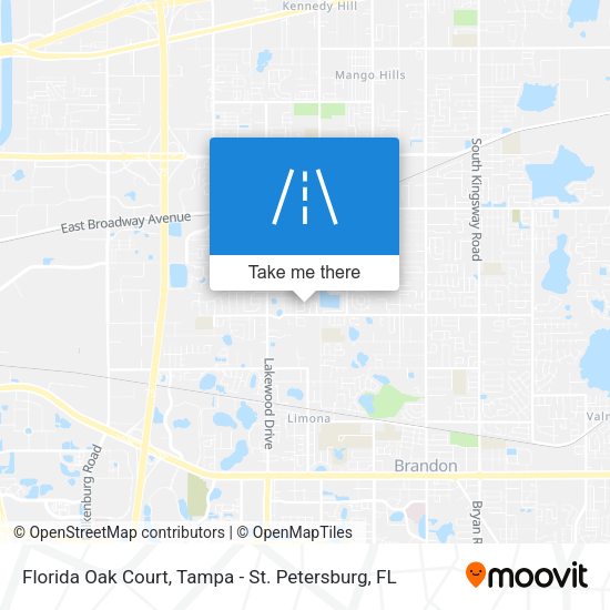 Florida Oak Court map