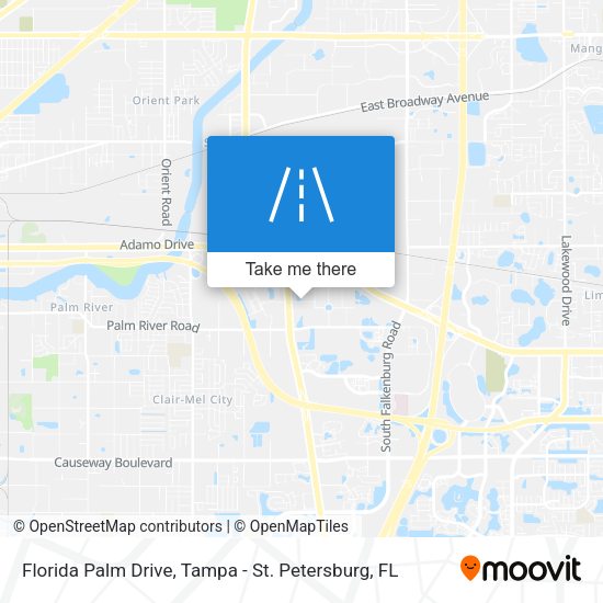 Mapa de Florida Palm Drive