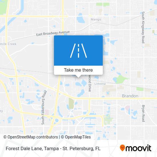 Forest Dale Lane map