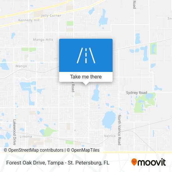 Forest Oak Drive map