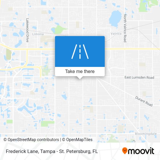 Frederick Lane map