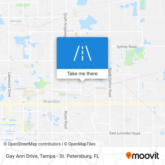 Mapa de Gay Ann Drive
