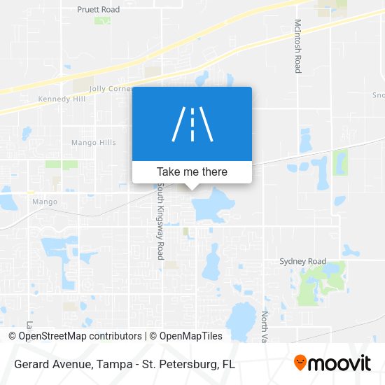 Gerard Avenue map