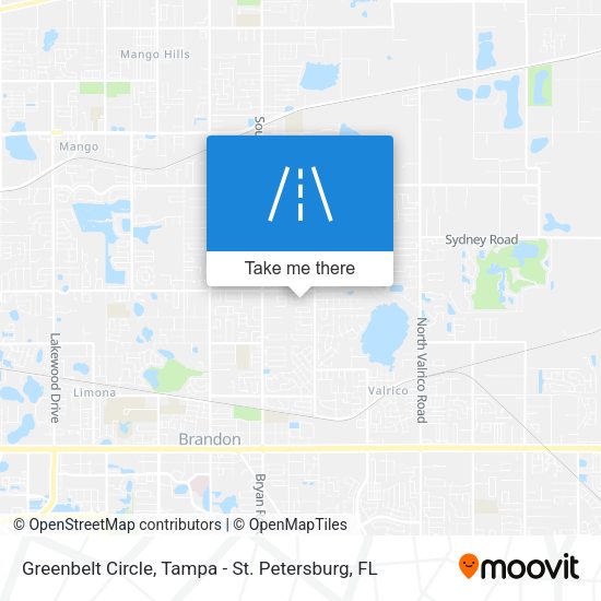 Greenbelt Circle map