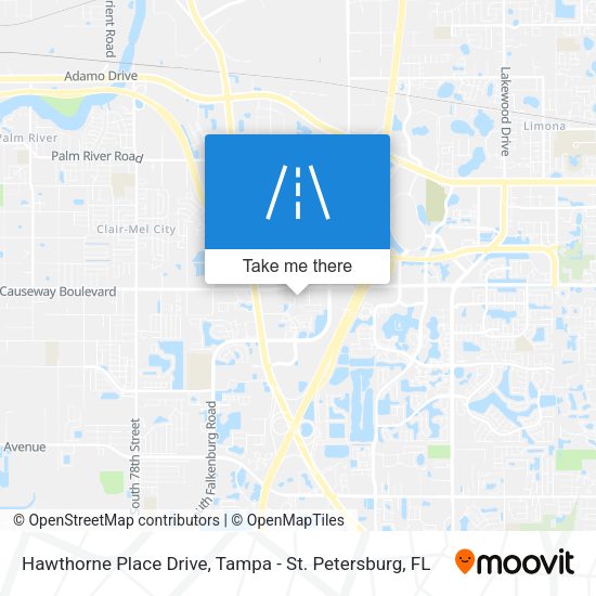 Hawthorne Place Drive map
