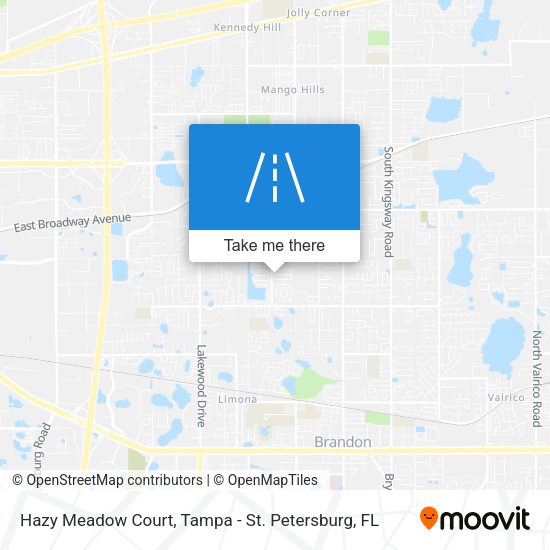Mapa de Hazy Meadow Court