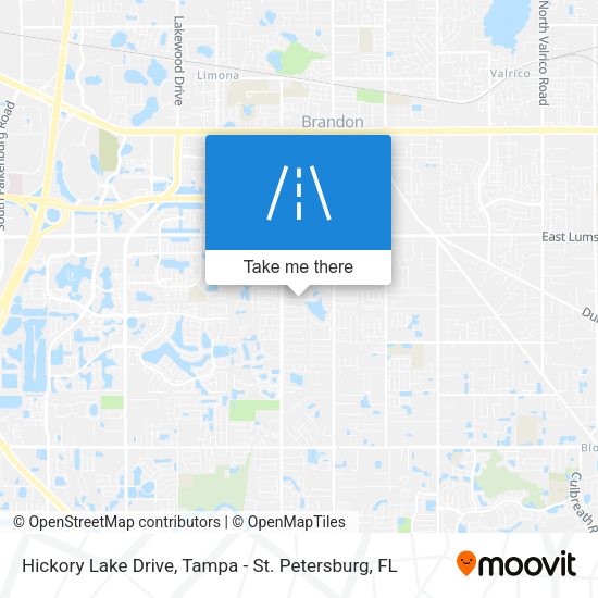 Hickory Lake Drive map