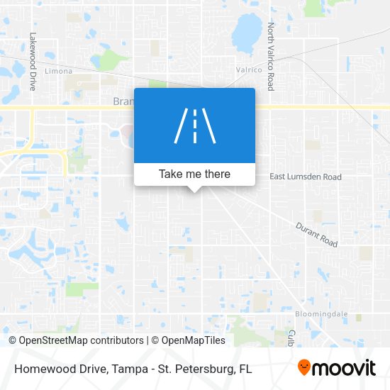 Homewood Drive map
