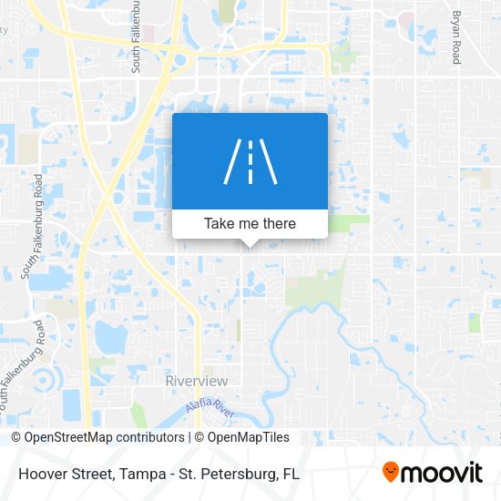 Hoover Street map
