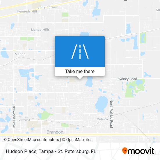 Hudson Place map